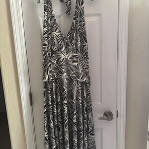 Dressbarn sundress Size 14 Black and off white